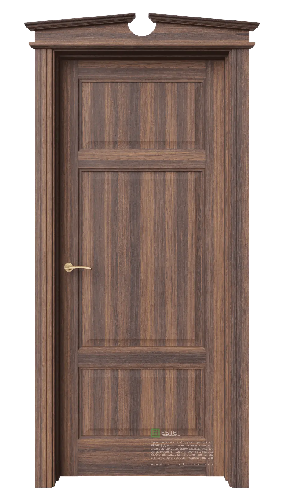 Межкомнатная дверь Соната-11 Дуб торонто Темно-коричневый