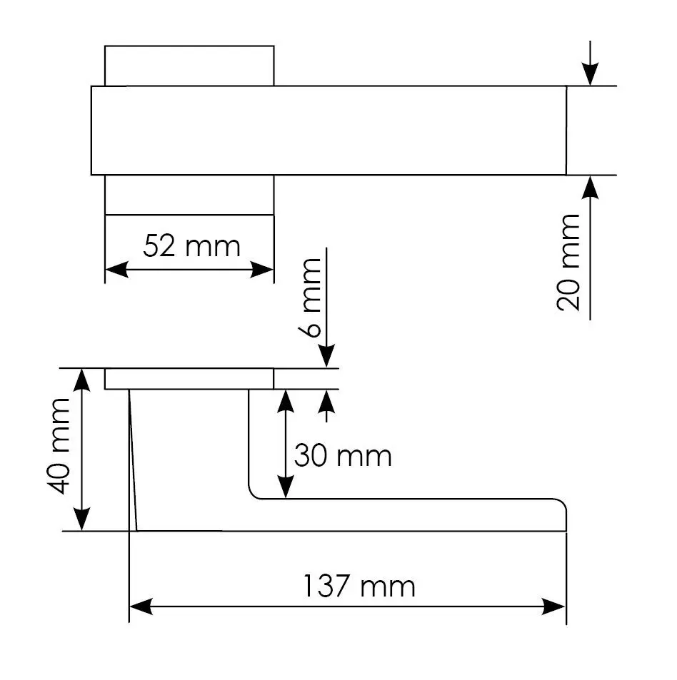 Дверная ручка MH-56-S6 BL