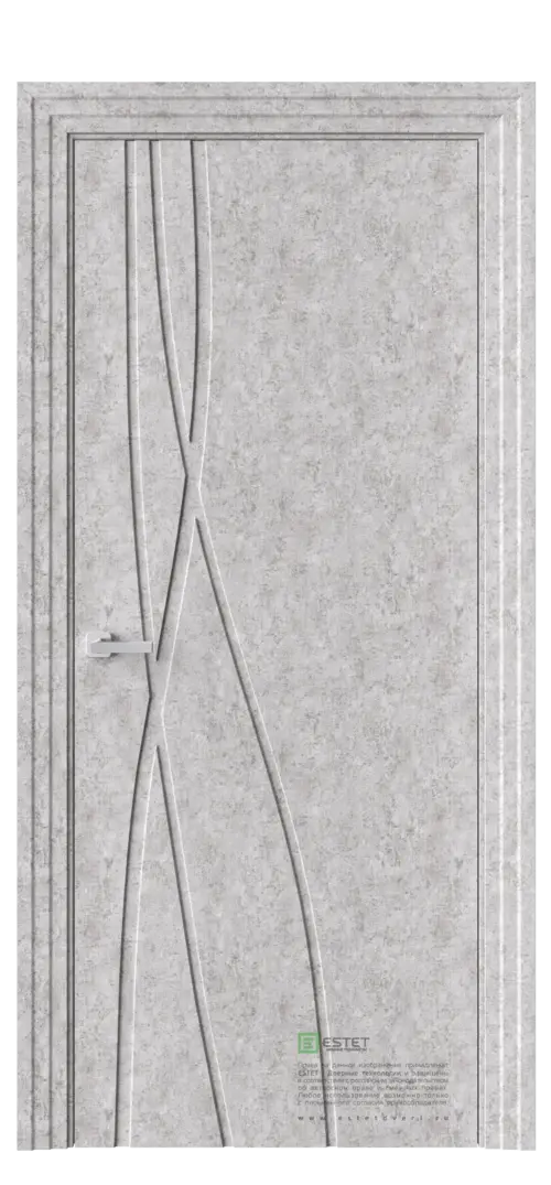 Межкомнатная дверь P17 бетон серый Бетон