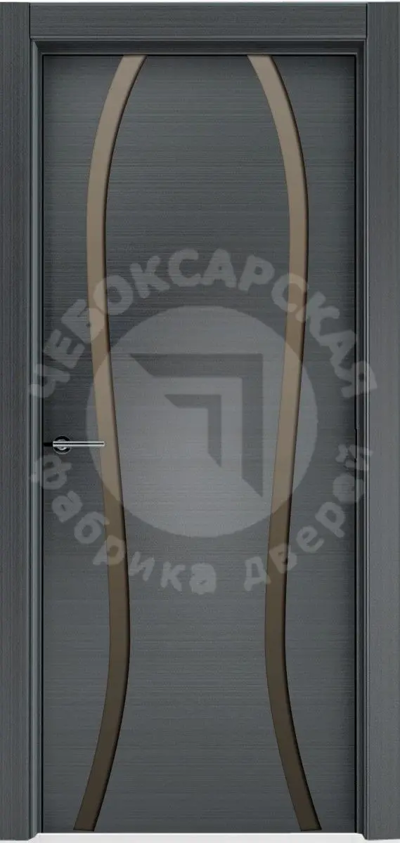 Межкомнатная дверь ЧФД TREND Сириус 2 узких ПО