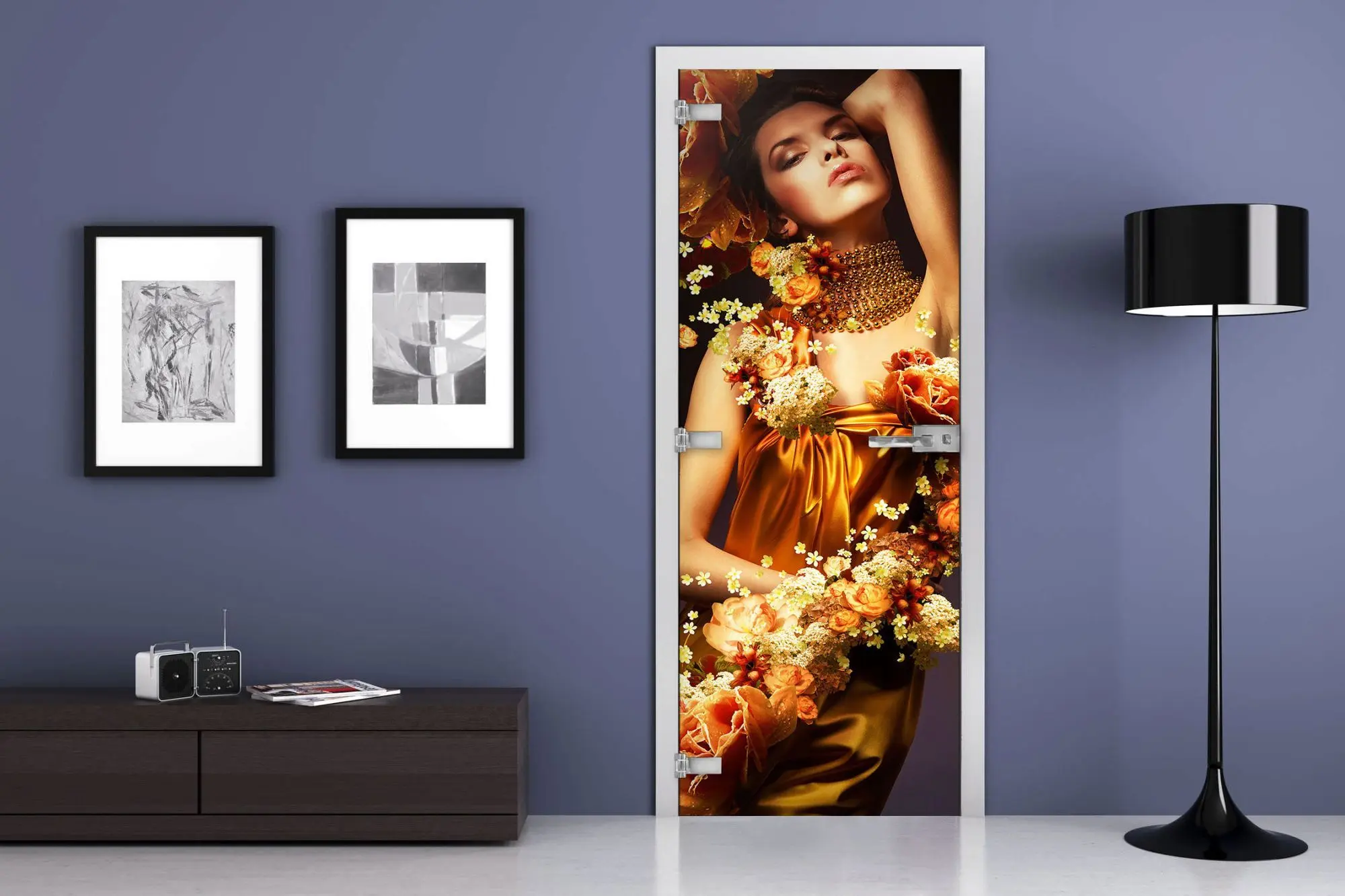 Дверь стеклянная MG-Девушка 6