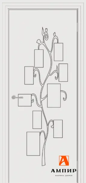 Межкомнатная дверь Ампир Пиколлино 7 для детской Белый