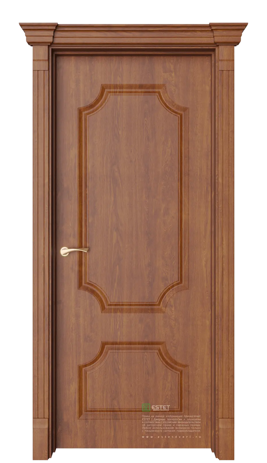 Межкомнатная дверь Руан-1 Золотой дуб Коричневый