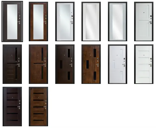 Входная дверь с зеркалом Выбор М2 plus