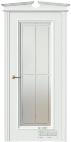 Межкомнатная дверь GL2 эмаль белая (RAL 9003)