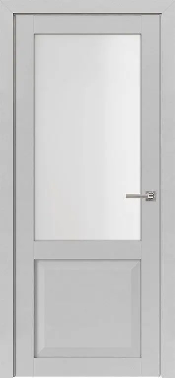 Межкомнатная дверь Uberture Неоклассика 82002 ПДО Лофт светлый Светло-серый Сатинат белый