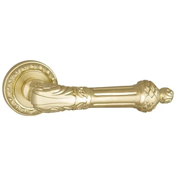 Дверная ручка раздельная PUNTO LUXOR MT SG/GP-4 матовое золото/золото