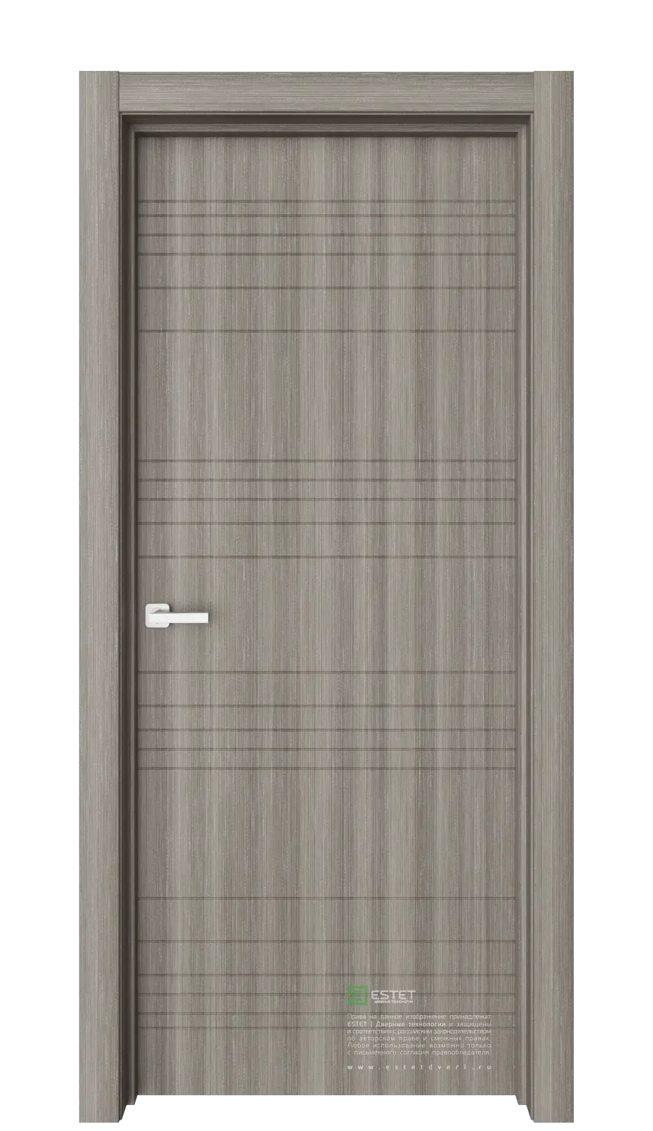 Межкомнатная дверь Вейс В10 Керамик Серый