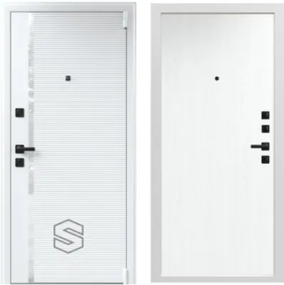 Входная дверь с шумоизоляцией Sigma Комфорт White Glass