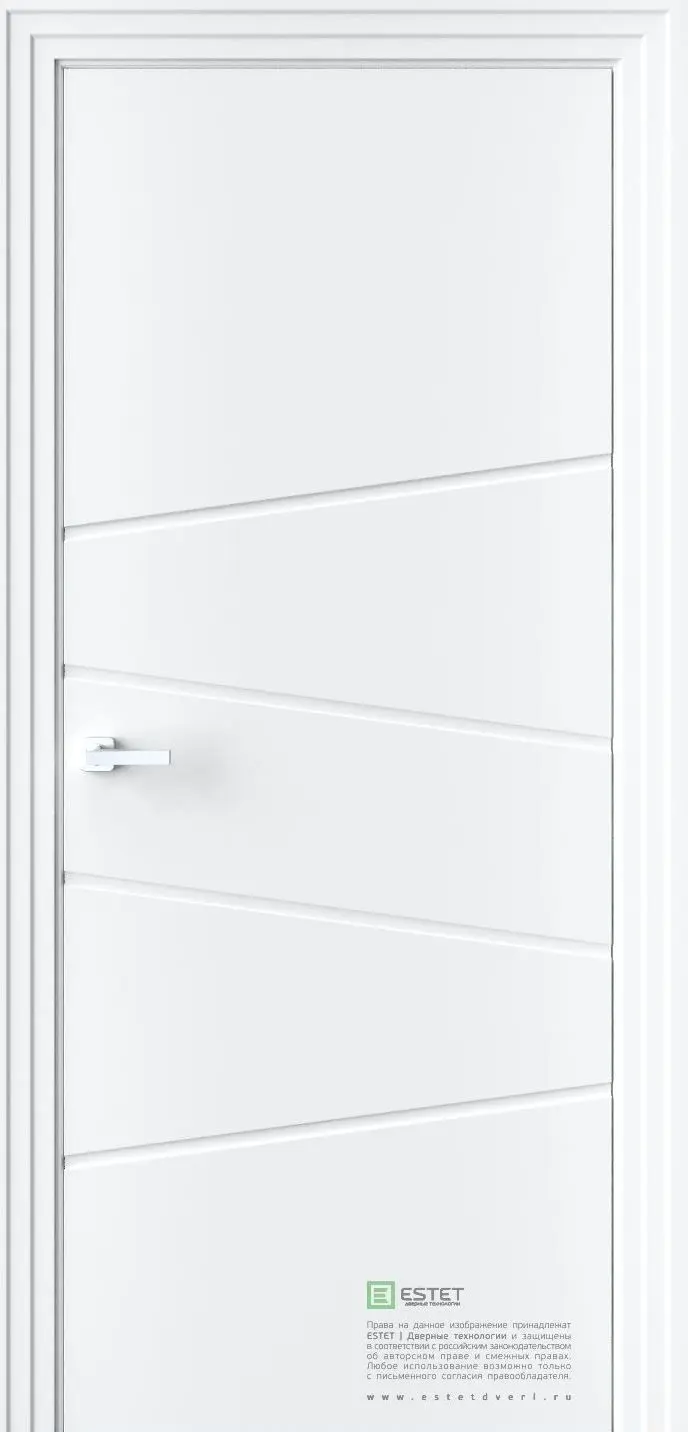 Межкомнатная дверь P16 RAL9003 Белый