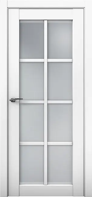 Межкомнатная дверь Co 22 Кобальт Аляска Белый Сатинат белый