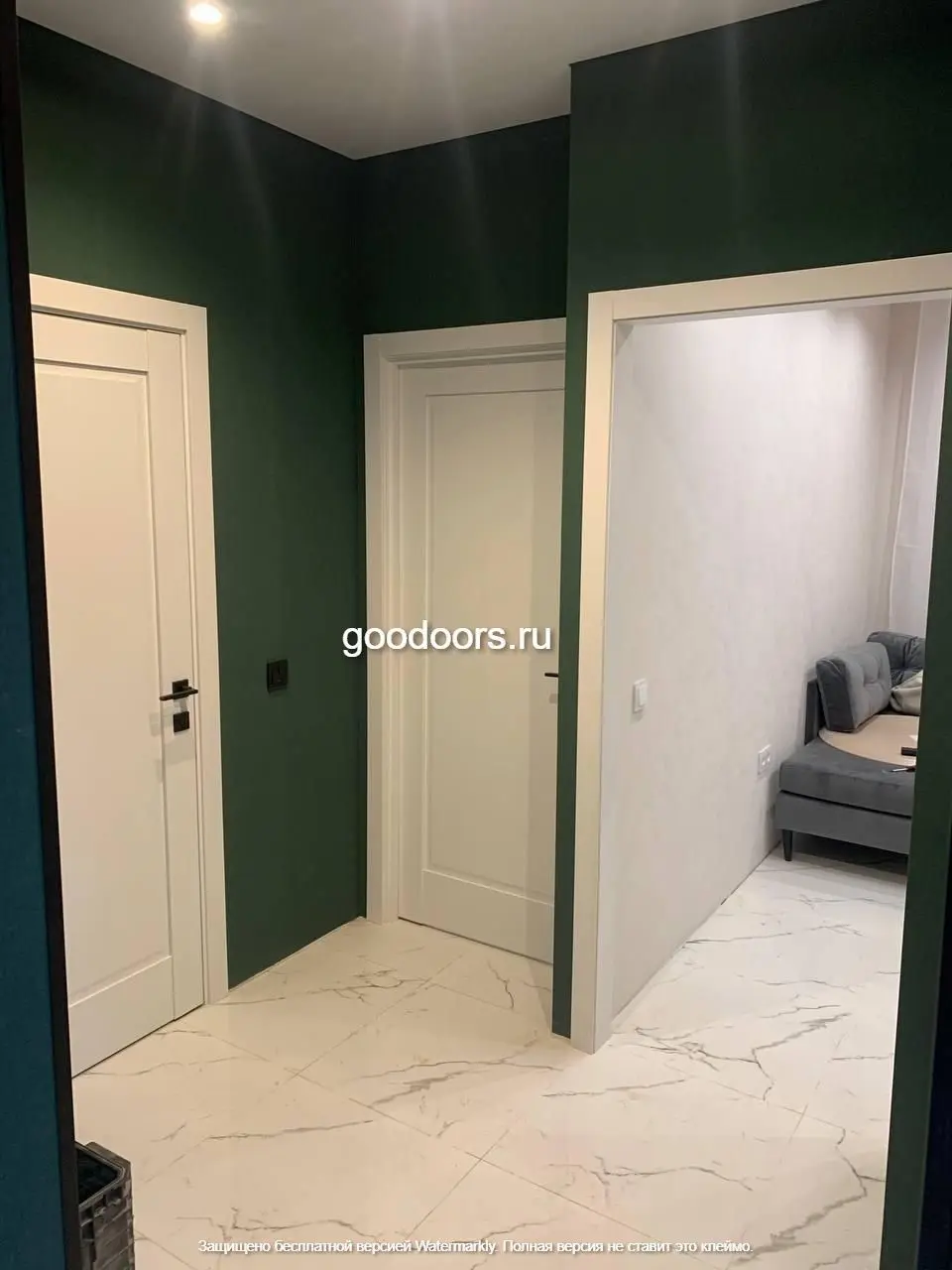 Межкомнатная дверь 100U Turen Becker ПГ белый