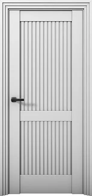 Межкомнатная дверь Ni 2 Никель Манхеттен Светло-серый