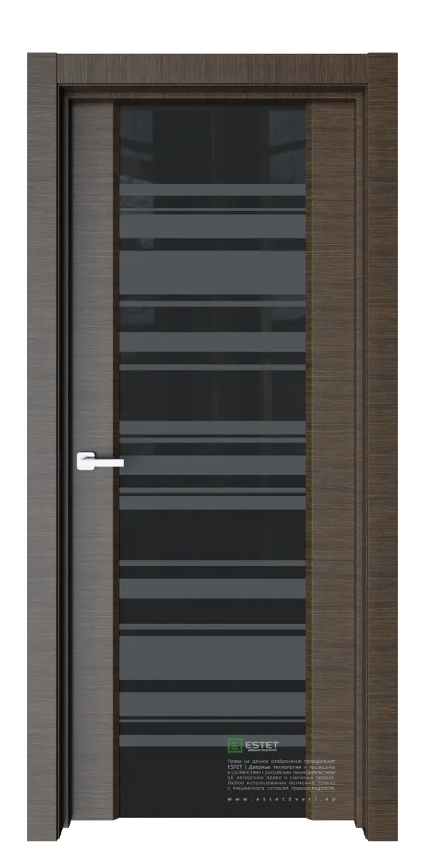 Межкомнатная дверь Е2S корица, Горизонталь Венге