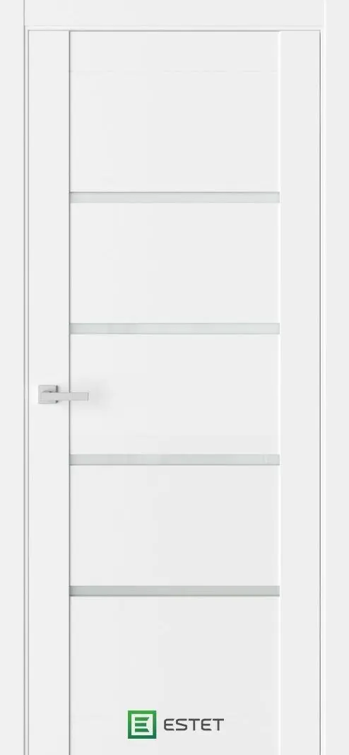 Межкомнатная дверь Версо В2 Кашемир белый Белый Триплекс белый