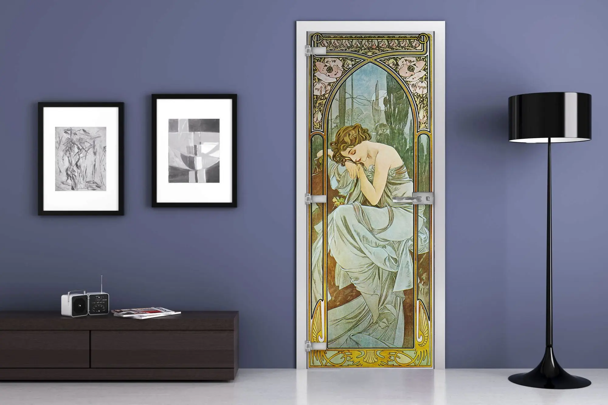 Дверь стеклянная MG-Painting 11