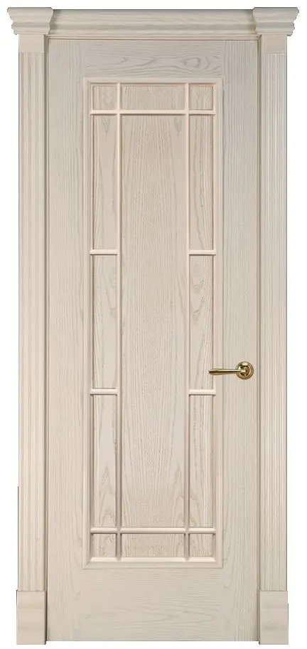 Межкомнатная дверь Лаурия ПГ ясень тон 6 розовый Светлый