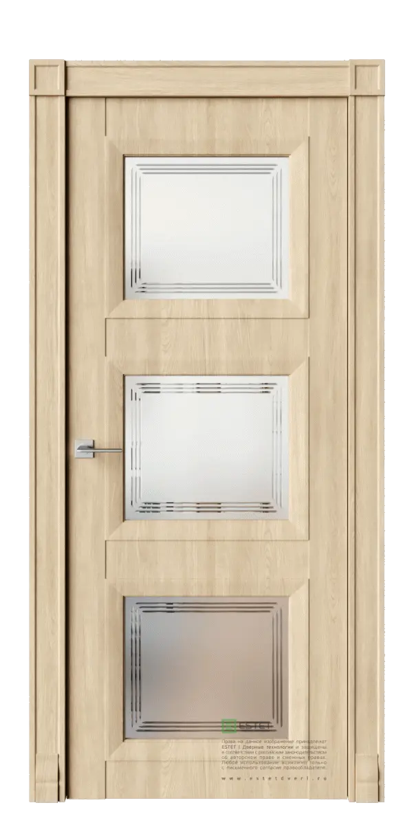 Межкомнатная дверь MSR10 cтекло 1 Дуб