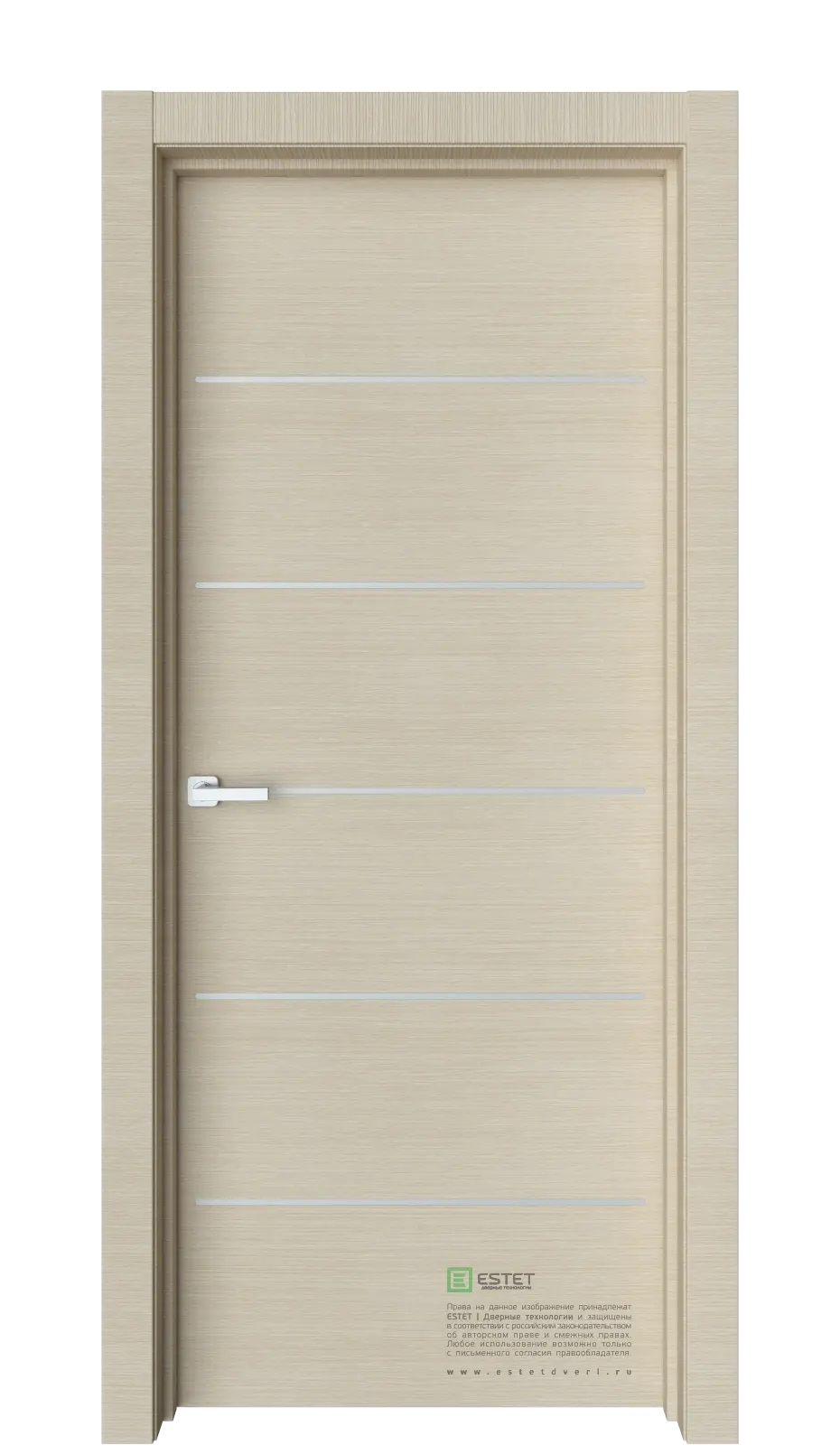 Дверь межкомнатная Line Лайн 5 dub-belford Капучино