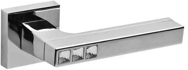 Дверная ручка раздельная FUARO CRYSTAL FLASH DM CP-8