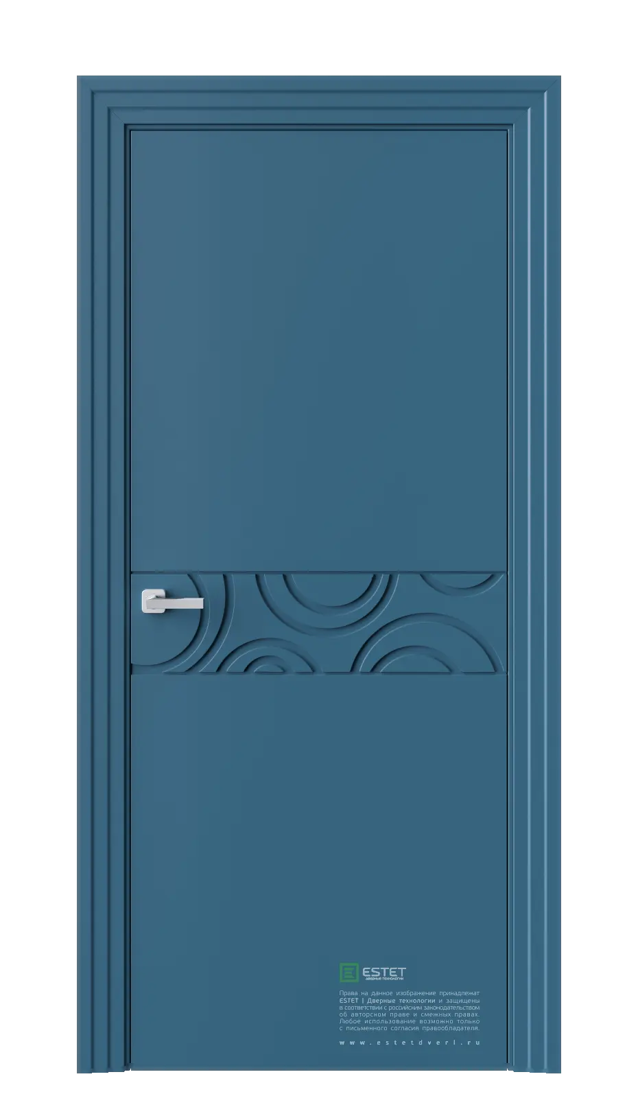 Межкомнатная дверь N28 RAL5009 Синий