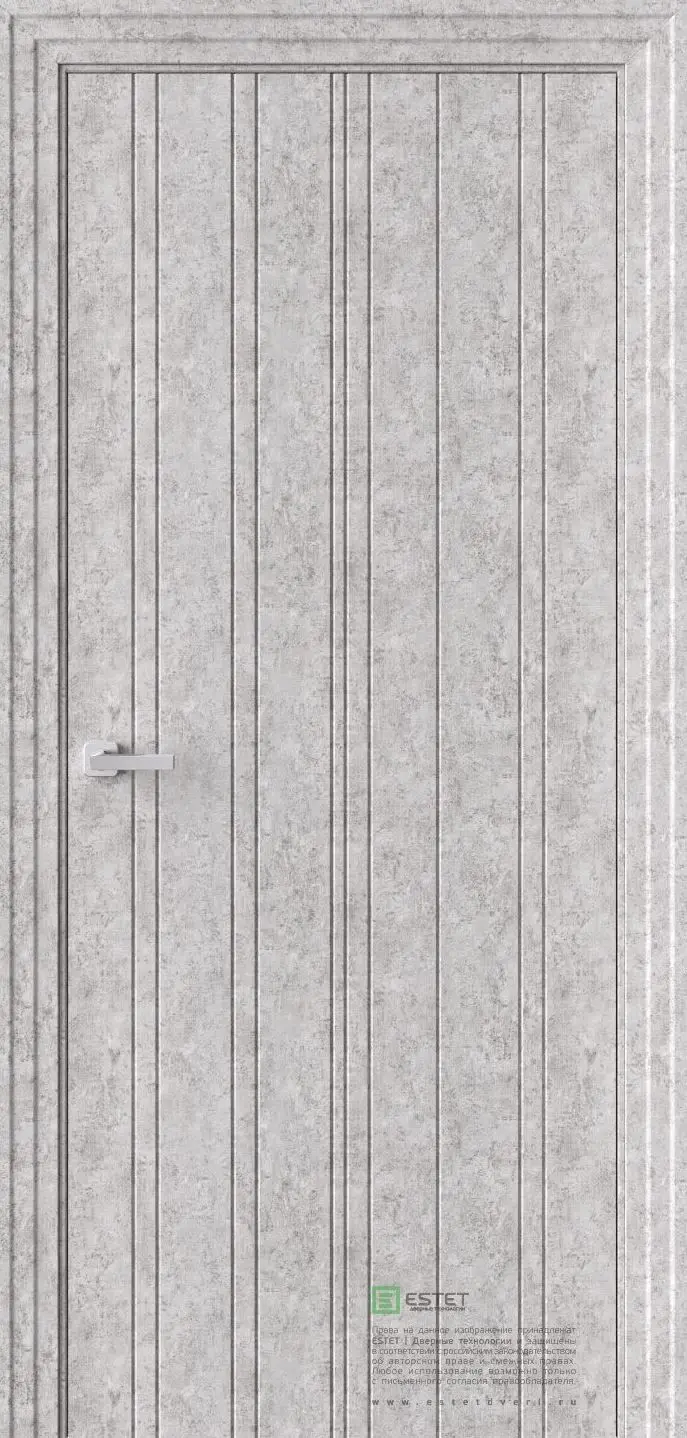 Межкомнатная дверь P13 Бетон Бетон