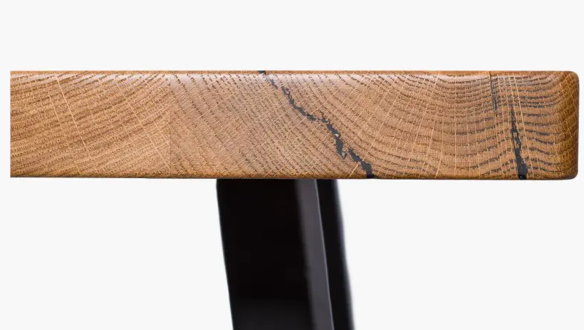 Стол Дуб-Слеб прямое стекло 1200*750мм