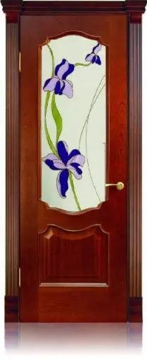 Межкомнатная дверь Анкона "Каприз", шпон: красное дерево Красное дерево