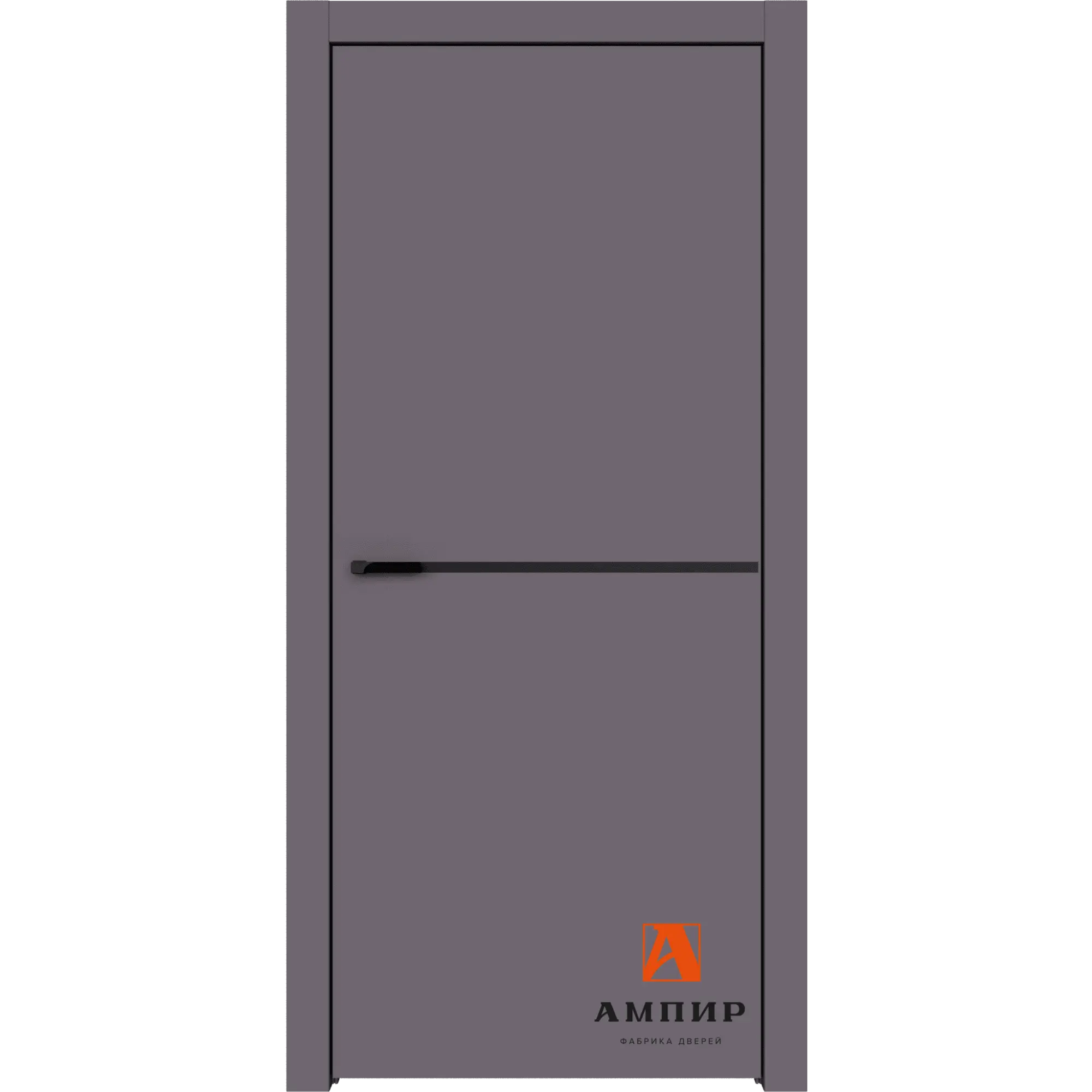 Межкомнатная дверь Ампир Elegance-slim 1 ПГ AL Темно-серый