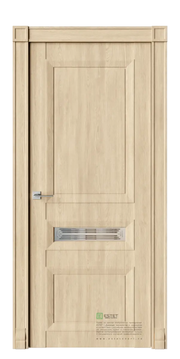 Межкомнатная дверь MSR7 cтекло 1 Дуб