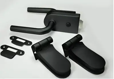 Комплект для стеклянной двери GT Черная WC Круглая 02