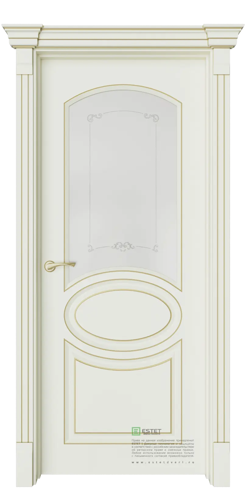 Межкомнатная дверь Эври-3 Ваниль Коричневый