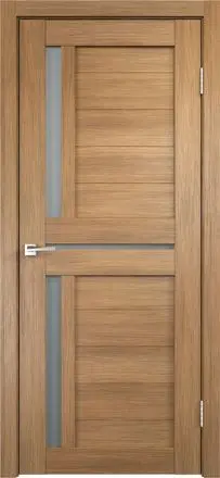 Межкомнатная дверь Duplex 3 Дуб золотой ст.мателюкс Коричневый Сатинат белый