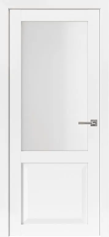Межкомнатная дверь Uberture Неоклассика 82002 ПДО Белый Белый Сатинат белый