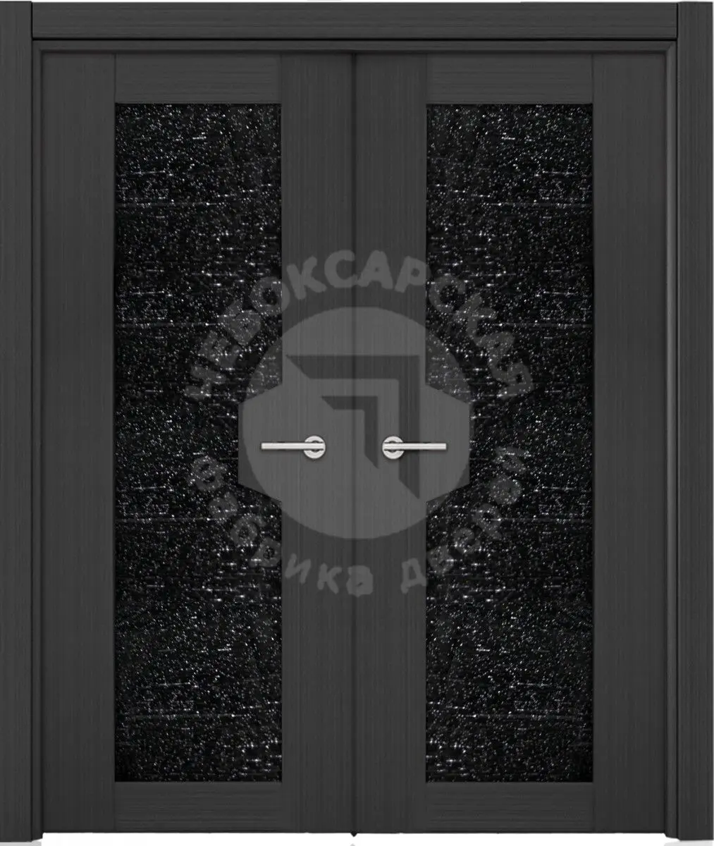 Межкомнатная дверь ЧФД TREND Камель двойная Светлый