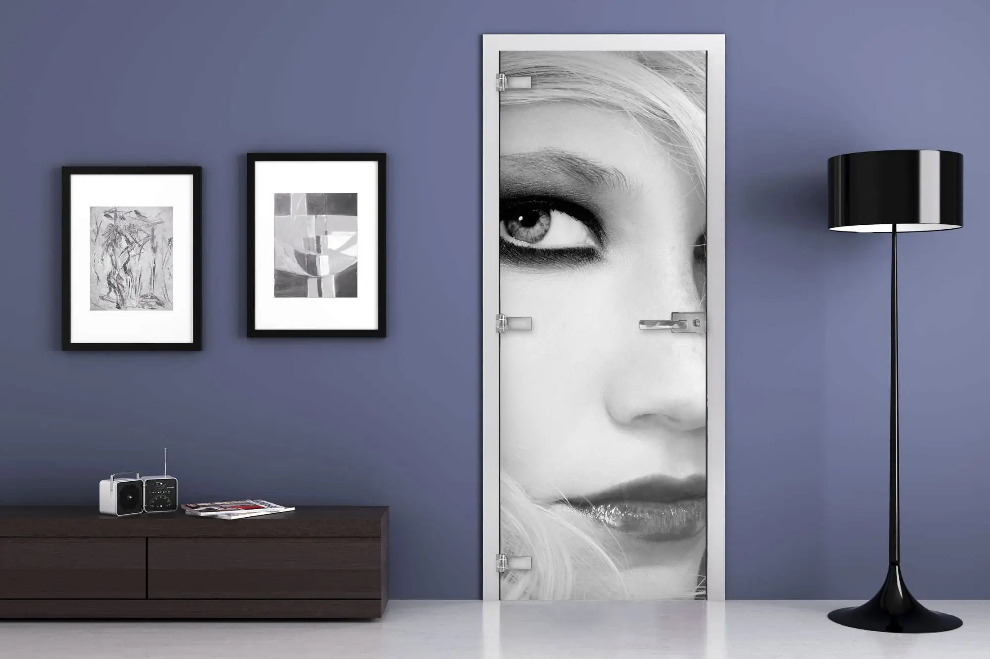 Дверь стеклянная MG-Woman 9