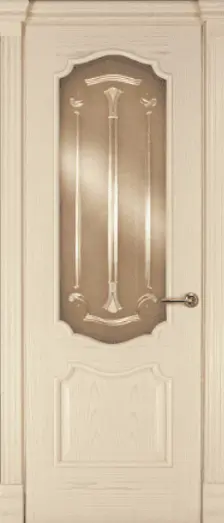 Межкомнатная дверь Анкона "Валенсия бронза", шпон: ясень тон 6 Светлый