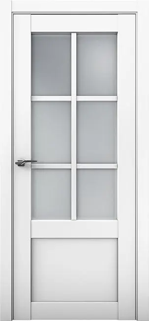 Межкомнатная дверь Co 21 Кобальт Аляска Белый Сатинат белый