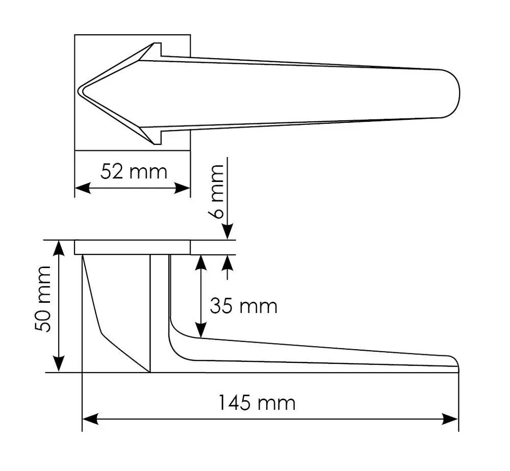 Дверная ручка MH-55-S6 BL
