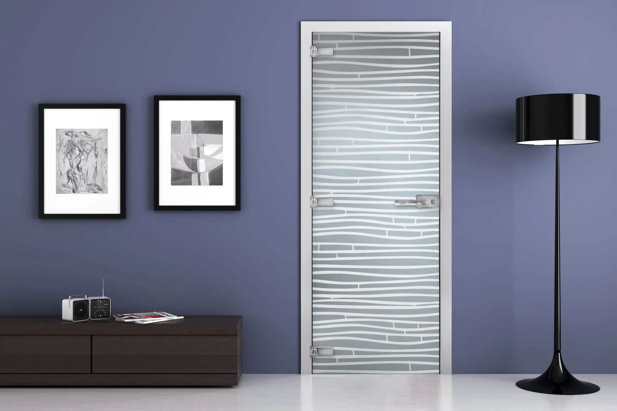 Дверь стеклянная MG-15 Матовое бесцветное