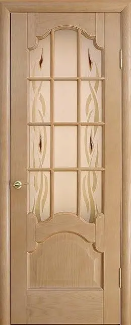 Межкомнатная дверь Надежда "Палансия", шпон: ясень тон 4 Дуб