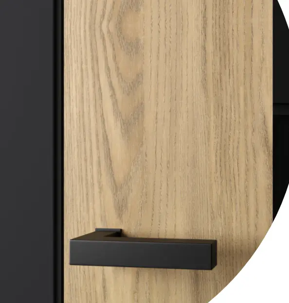 Межкомнатная дверь Entro Fashion FS-1D Черный LACOBEL Черный лак