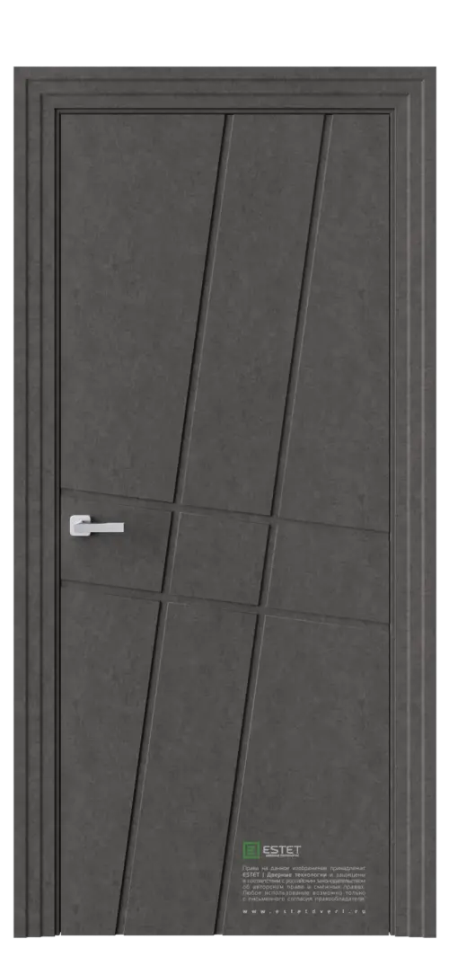 Межкомнатная дверь P15 бетон антрацит Антрацит