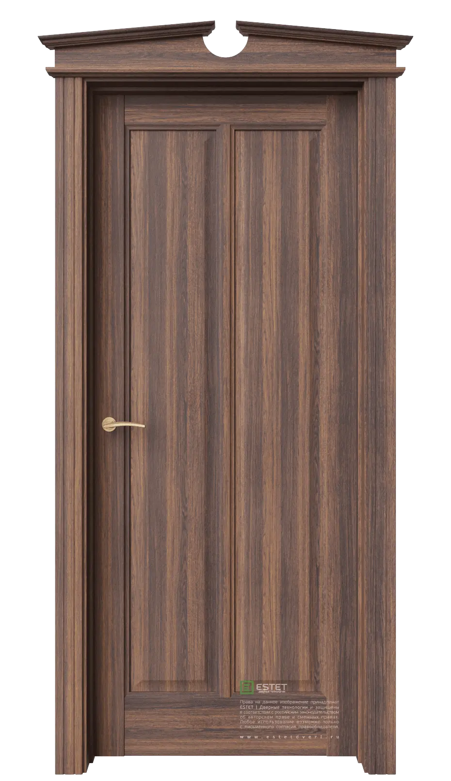 Межкомнатная дверь Соната-19 Дуб торонто Темно-коричневый