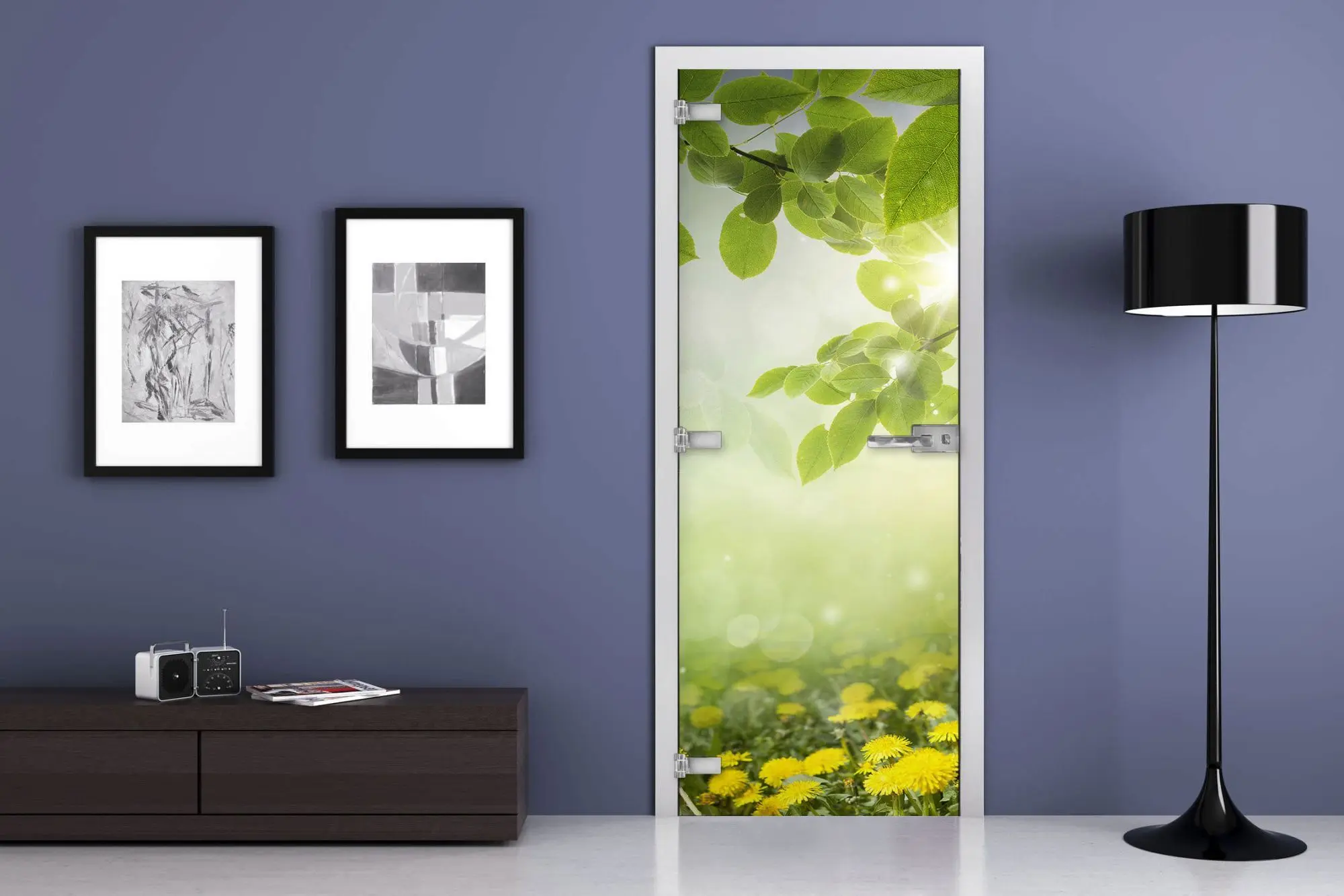 Дверь стеклянная MG-Nature 19