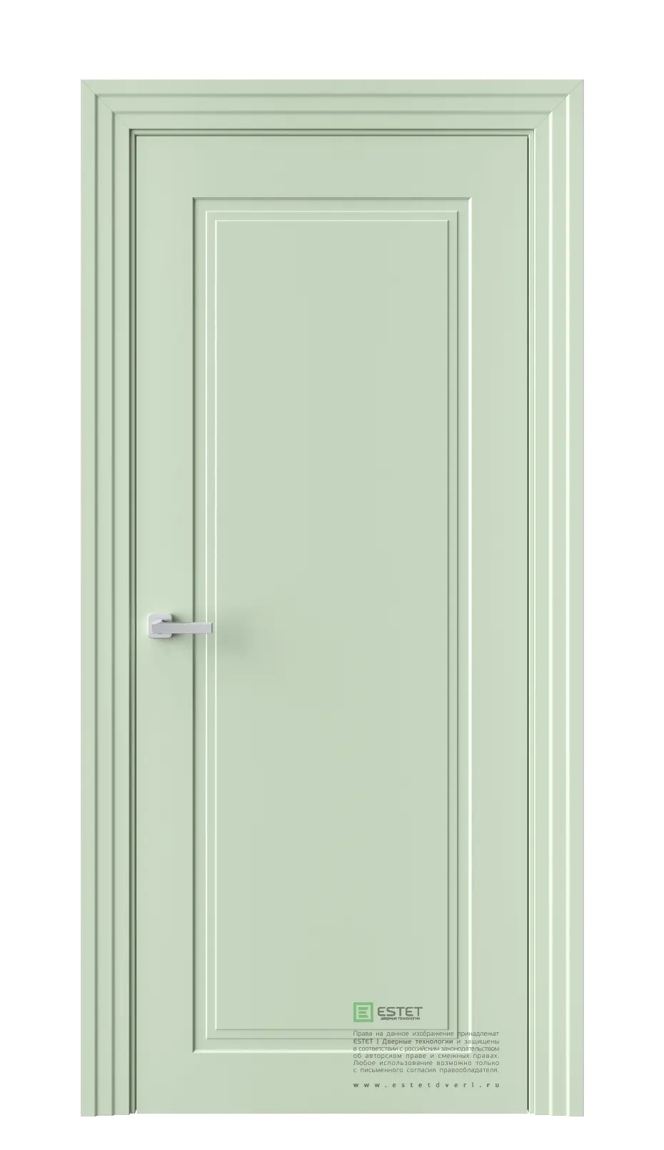 Межкомнатная дверь N1 RAL6019 Фисташковый