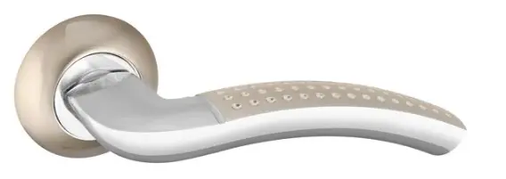 Дверная ручка раздельная PUNTO LOGICA TL SN/CP-3 матовый никель/хром