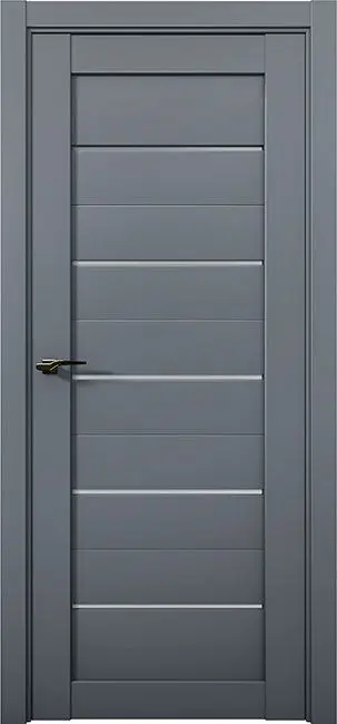 Межкомнатная дверь Co 1 Кобальт Антрацит Антрацит Сатинат белый