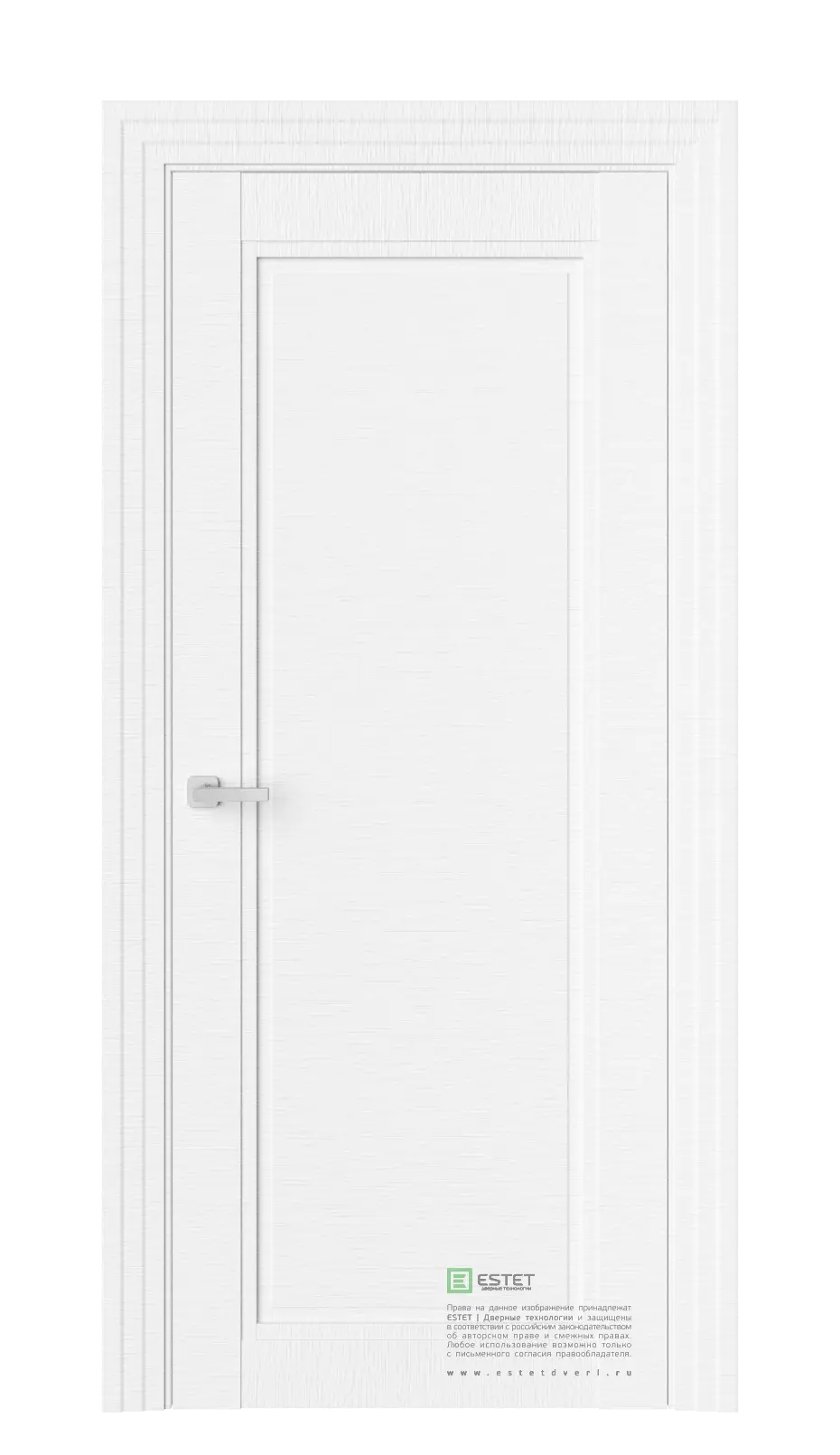 Межкомнатная дверь J1F Белый горизонт Белый