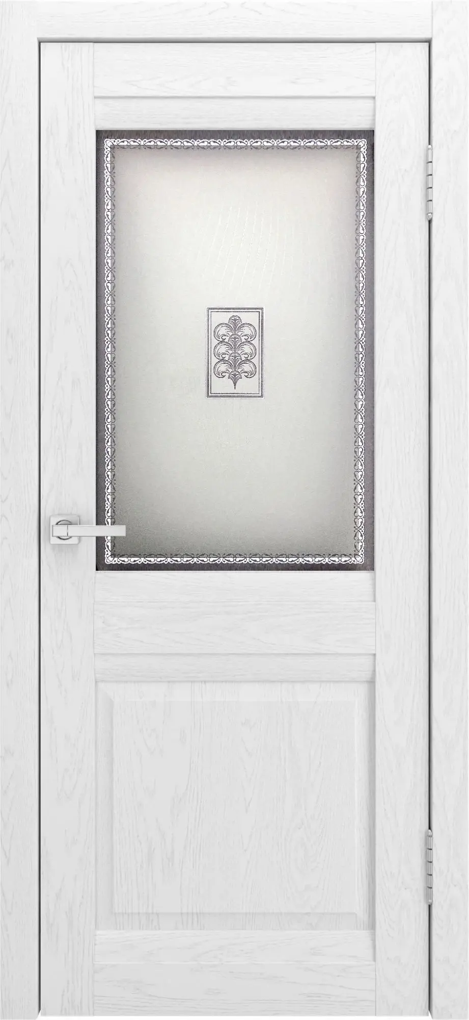 Межкомнатная дверь YD Шарм ПО софт тач ясень белый Белый ясень Узор матовое